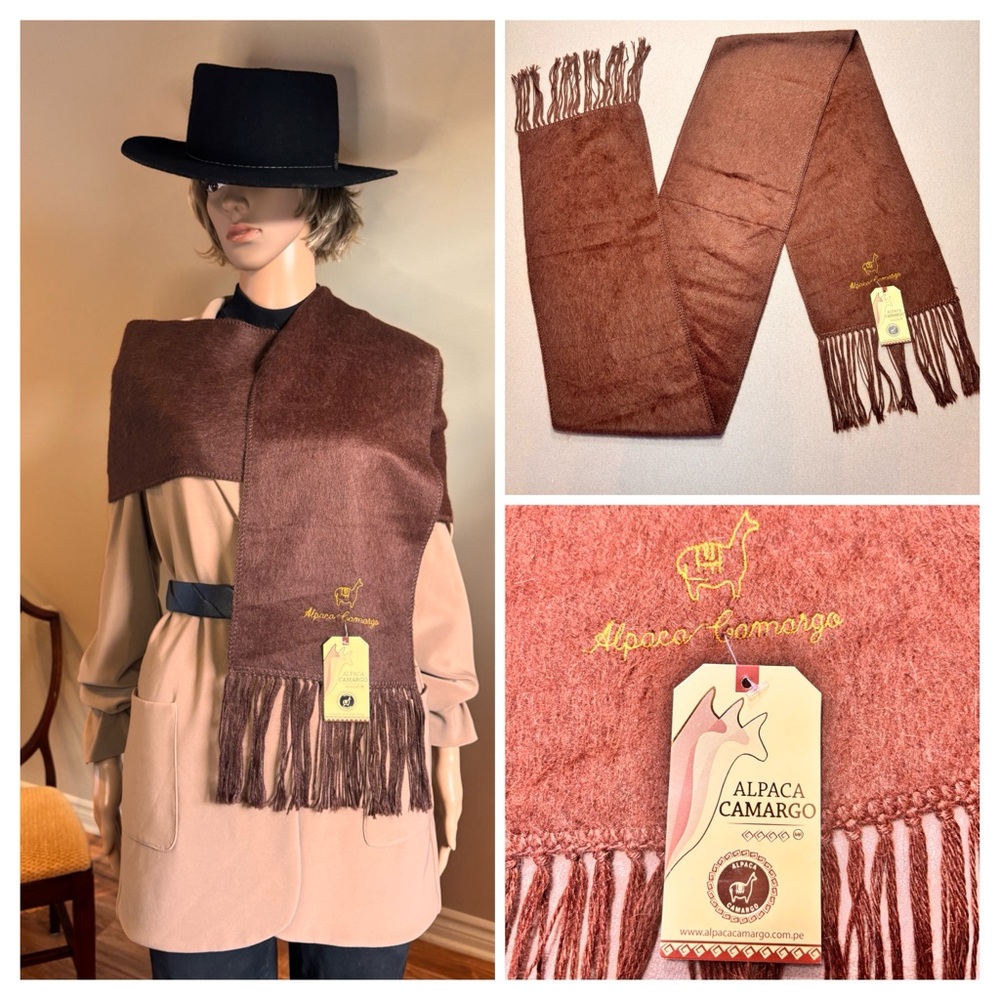 NWT Luxury Alpaca Camargo Scarf/Wrap